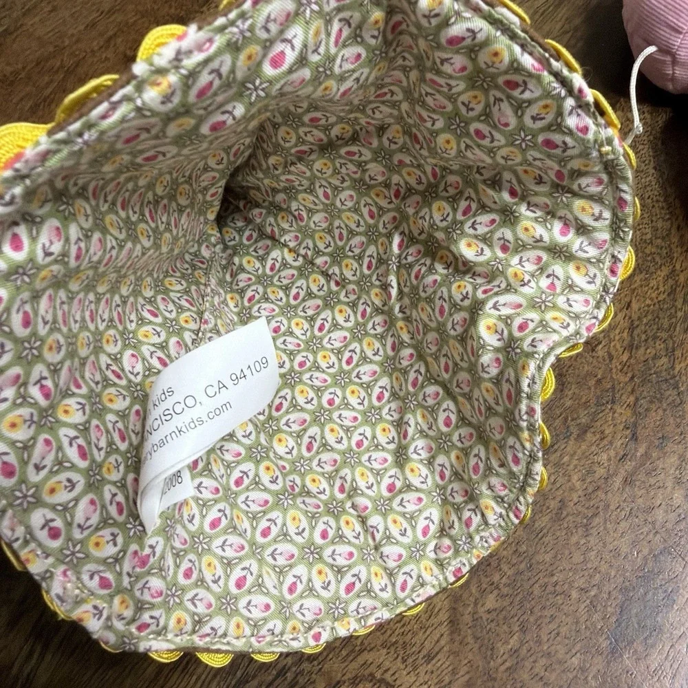Pottery Barn Mouse House With 4 Mice Fabric Rare Dollhouse